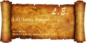 Lábodi Emese névjegykártya