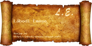 Lábodi Emese névjegykártya